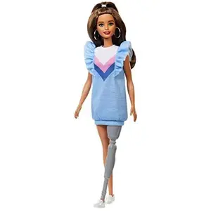 Barbie Fashionista Poupée brune avec jambe prothétique (Mattel FXL54)Vendu parrakuten