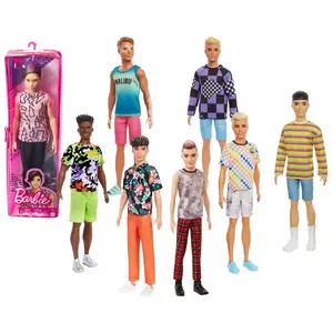 Mattel Barbie Barbie Ken Fashionistas 4 - Blond Chemise Carreaux Verts Et Jean pas cher