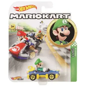 Voiture Hot Wheels Véhicule Mario Kart Luigi pas cher