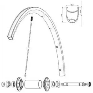 Mavic Rayons Ksyrium Slr/r-sys Slr/ksyrium Pro 2015 Front 10 UnitésVendu parbikeinn