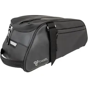 TWIRL Sacoche de vélo pour porte-bagages, 6 litres, Reflex, avec bandoulière intégrée, sacoche de porte-bagages, sacoche de vélo arrière, noir/gris pas cher