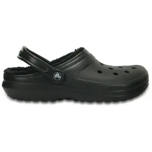 Crocs - Classic Lined Clog - Unisex Sandaal - 46 - 47 - Zwart pas cher