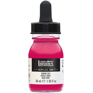 Winsor & Newton, Peinture loisirs créatifs, Proff. acrylic ink 30ml rubine red 388 (30 ml)