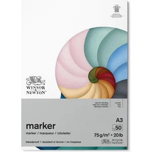 Winsor & Newton Markerblok Bleedproof 50 vel 75gr A3 pas cher