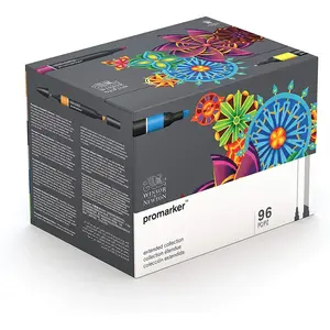 Promarker Coffret Winsor & Newton 96 marqueurs assortis pas cher