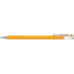 Roller gel encre opaque mate Pentel Mattehop Jaune orangé pas cher