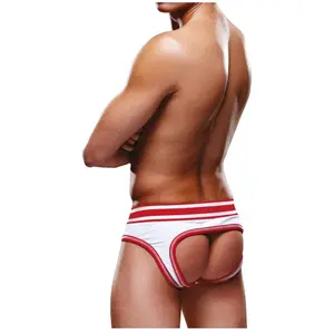 Bottomless Open Brief Prowler Blanc-Rouge rouge XXL
