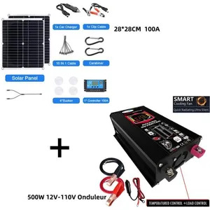 ALLONSCD 6000W 12V-110V Onduleur + Kit de panneaux solaires Générateur... pas cher