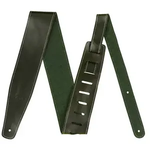 Fender - Sangle Broken-In Leather green - Sangle guitare pas cher