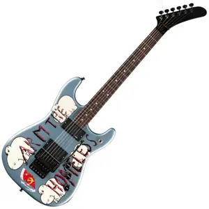 Fender Tom Morello "Arm the Homeless" RW Blue Ice Metallic - ST-Style elektrische gitaar