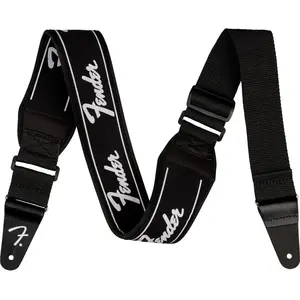 Fender Swell Neoprene Logo Strap Running Logo gitaarband pas cher