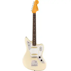 Fender Fender Johnny Marr Jaguar - Touche Palissandre - Olympic White (+ Étui)Vendu parbol