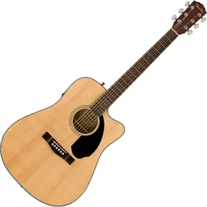 Fender CD-60SCE Dreadnought - touche noyer - Naturelle pas cher