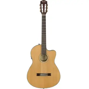 Fender CN-140SCE Nylon Thinline - touche noyer - Naturelle (+ étui) pas cher