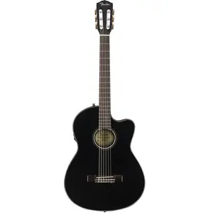 Fender CN-140SCE Nylon Thinline - touche noyer - Noire (+ étui) pas cher