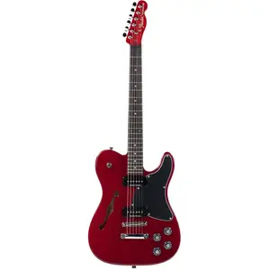Fender Jim Adkins JA-90 Telecaster Thinline Crimson Red Trans pas cher