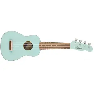 Fender Venice Soprano Uke - touche noyer - Daphne Blue pas cher