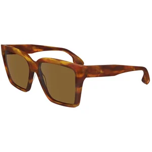 VICTORIA BECKHAM VB672S Lunettes Khaki Havana pour femme Taille unique pas cher