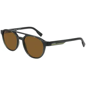 LACOSTE L6008S Lunettes de Soleil 035 TRANSPARENT GREY 53/19/145 Homme pas cher