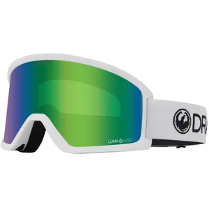 Dragon Masque de ski DR DX3 OTG Base ION BLANC avec Lumalens Green Ion pas cher