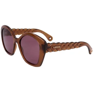 Lunettes de soleil - LANVIN - LNV628S - Papillon - Brun - Protection UV 3 pas cher
