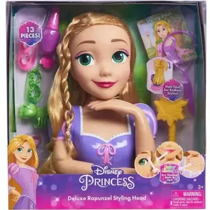 Tête à coiffer - DISNEY PRINCESSES - Tête à Coiffer Raiponce Deluxe - ... pas cher
