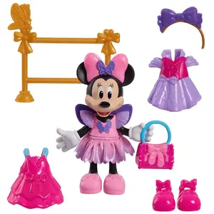JUST PLAY COFFRET FASHION MINNIE MOUSE DE DISNEY JUNIOR, COFFRET POUPE