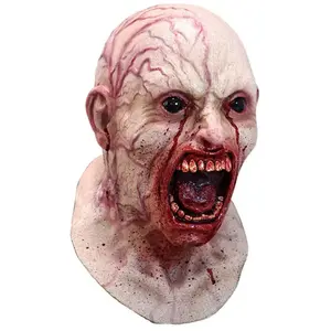 Partychimp Verkleedmasker Infected Latex Beige/rood One-size pas cher
