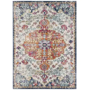 SURYA Tapis de Salon à Poils Courts Doux Vintage Oriental LOU 200x275c... pas cher