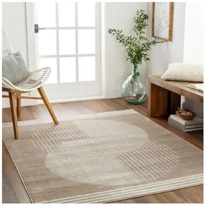 SURYA Tapis de Salon à Poils Courts Doux Scandinave Moderne ENSO2 120x... pas cher