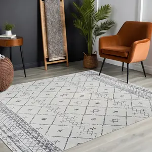 Surya Nagano Tapis Géométrique Scandinave Berbère - Grand Tapis Salon,...Vendu parcdiscount
