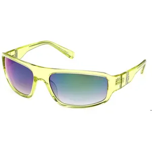 Lunettes de Soleil Guess GU00080 62/18/120 SHINY YELLOW/SMOKE injecté unisexe GU00080 pas cher