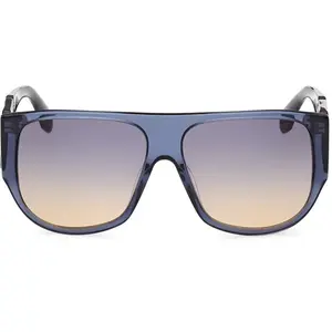 Lunettes de Soleil - ADIDAS ORIGINALS - OR0097 - 92W shiny blue - Sport - Homme pas cher