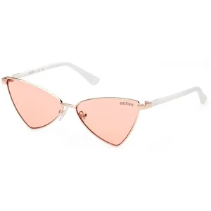 Lunettes de Soleil - Guess - GU8286 - Métal - Carré - Rose Gold/Brown pas cher
