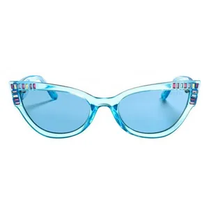 Lunettes de soleil femme cat eye en acétate GU7901 Guess-Bleu pas cher