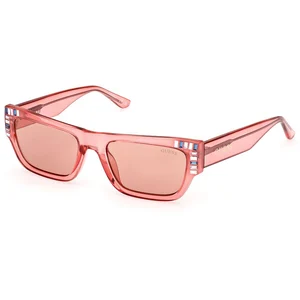 Lunettes de soleil femme en acétate de forme rectangulaire GU7902 Guess-rose pas cher