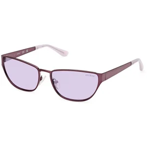 Lunettes de soleil femme en métal de forme rectangulaire GU7903 Guess-violette pas cher