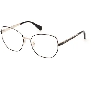 MAX&Co. Cadre pour lunettes de prescription MO5140 pour femme, noir brillant, 56, Noir brillant, 56Vendu paramazon