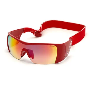 Guess Lunette De Soleil Panoramique Guess Rouge - Xxs pas cher
