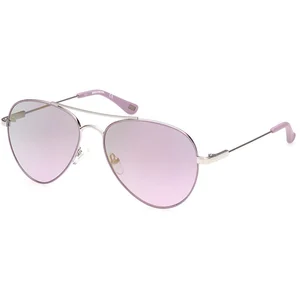 Lunettes de soleil femme SKECHERS SE6096 - forme aviator - lilac opaque - verres violet pas cher