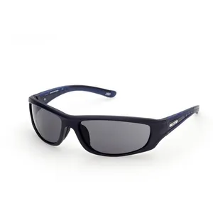 Lunettes de soleil garçon Skechers SE9068 - forme réctangulaire - couleur bleu - verres couleur fumée pas cher