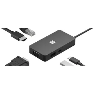 Microsoft MS Surface USB-C Travel Hub COMM 1E4-00004 Noir pas cher