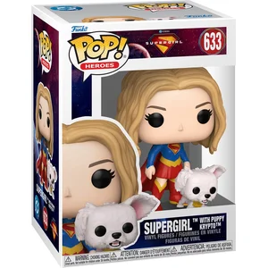 Figurines Funko Pop Heroes Supergirl with Puppy Krypto pas cher