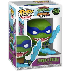 Funko Godzilla x Turtles POP! Animation Vinyl figurine Leonardo X Godzilla 9 cm pas cher