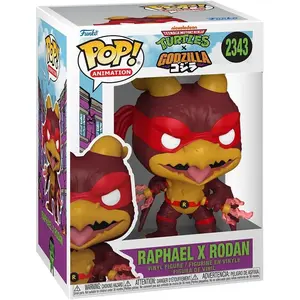 Funko Godzilla x Turtles POP! Animation Vinyl figurine Raphael X Rodan 9 cm pas cher
