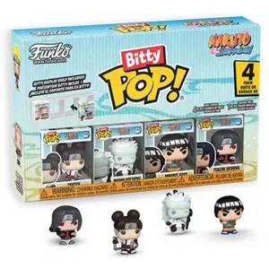Pack 4 Figurines Funko Bitty Pop Naruto Shippuden Modèle aléatoire pas cher