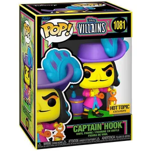 Figurine Funko Pop Disney Villains Hook Blacklight pas cher