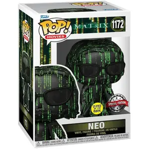 Funko Figurine Matrix 4 - Neo Coded Glow In The Dark Exclu Pop 10cm pas cher