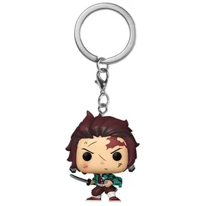 FUNKO KEYCHAIN: DEMON SLAYER-TANJIRO KAMADO (BATTLE DAMAGE) pas cher