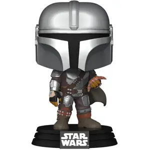 Funko Figurine Star Wars - Book of Boba Fett - The Mandalorian with Pouch Pop 10cm pas cher